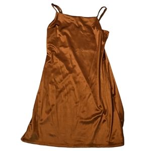 Altar'd State Burnt Orange slip dress